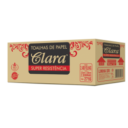 PAPEL TOALHA INTERFOLHA SUPER RESISTENTE 2.400