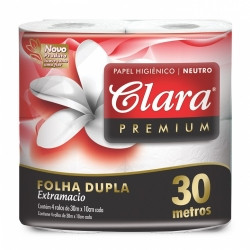 PAPEL HIGIENICO 30 MTS FOLHA DUPLA PCT/4 ROLOS