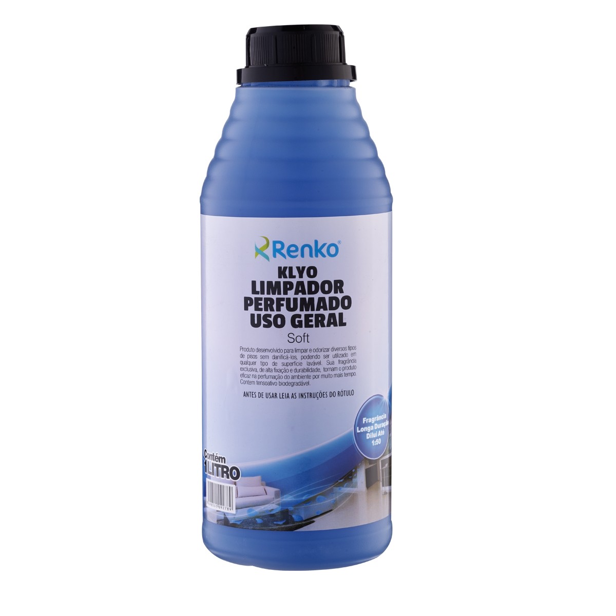 KLYO LIMPADOR 1:50 PERFUMADO 1 L -- Fragrâncias : SOFT , Marca : Renko 