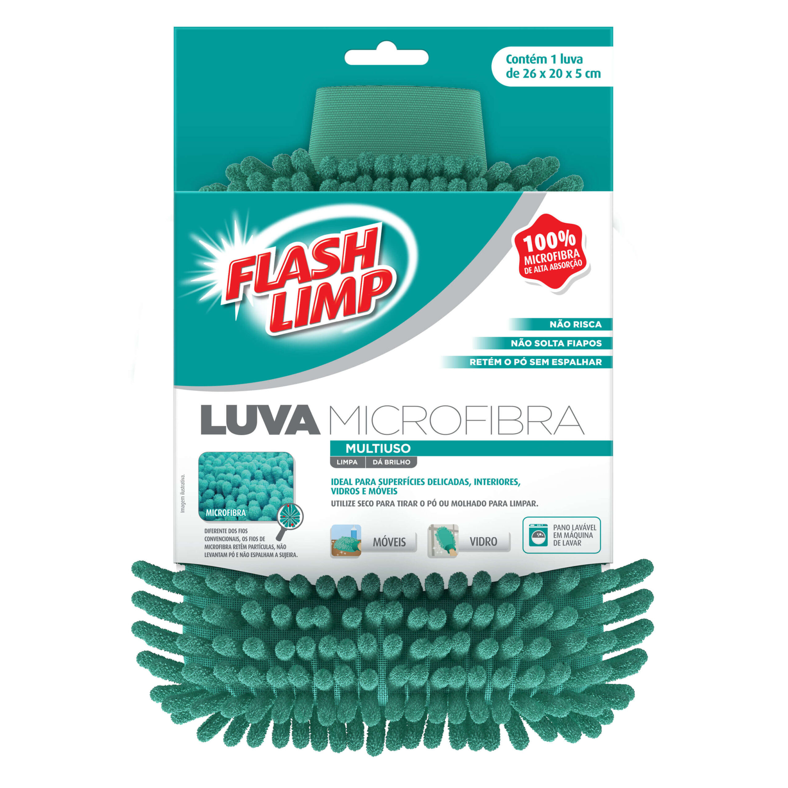 LUVA DE MICROFIBRA PARA LUSTRAR
