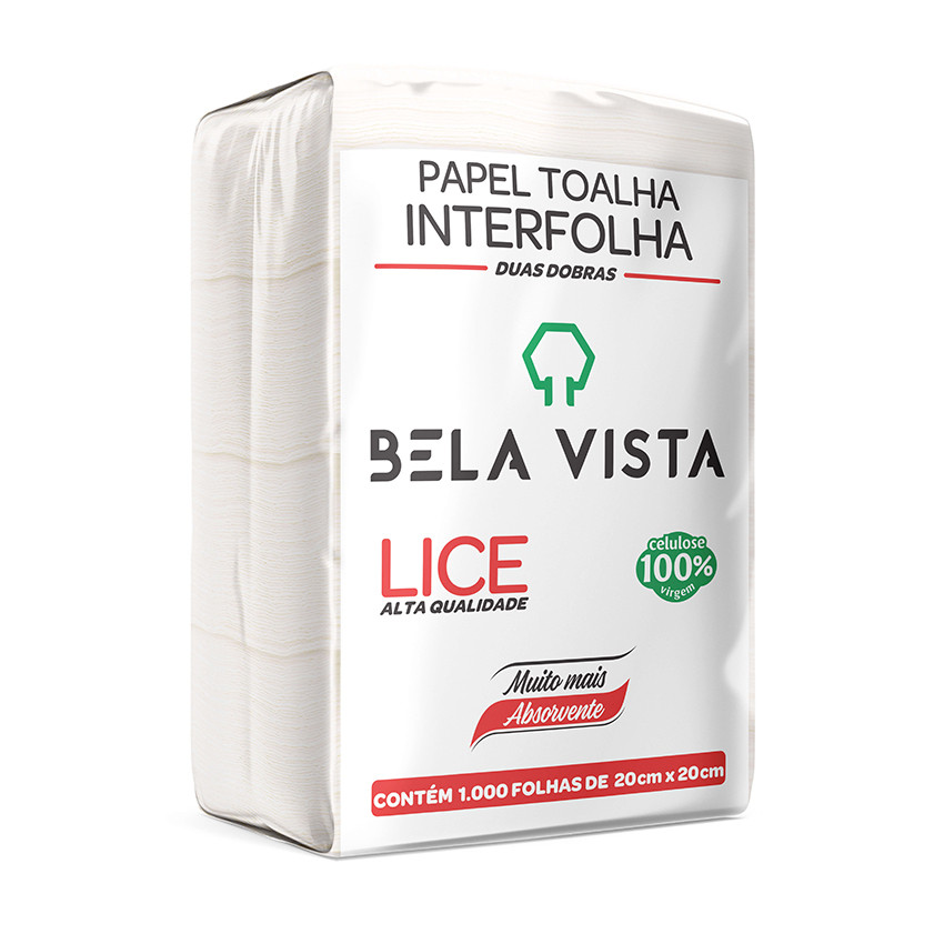 PAP TOALHA INTERF 20X20 LICE C/1000