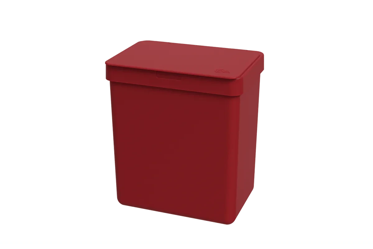 LIXEIRA BASIC 2,5L COZA -- Cor : Vermelho , litros : 2,5 lts 