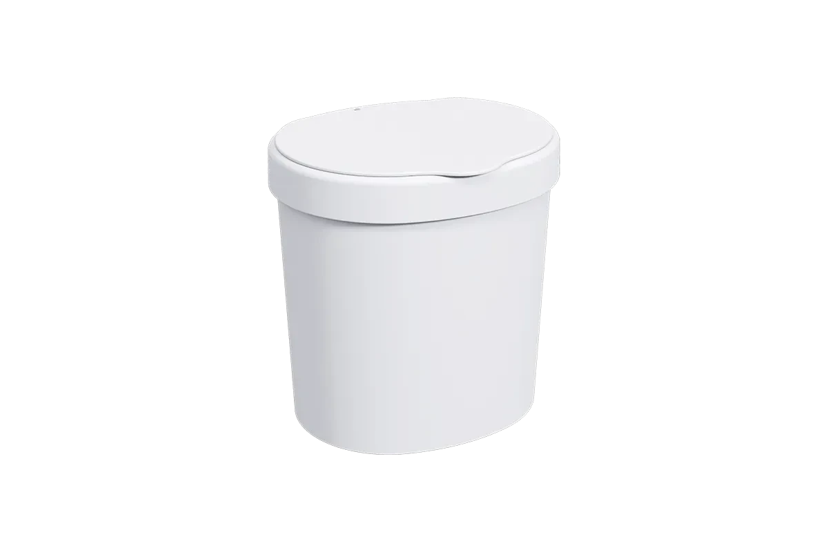 LIXEIRA BASIC 4L COZA -- Cor : Branco , litros : 4 lts 