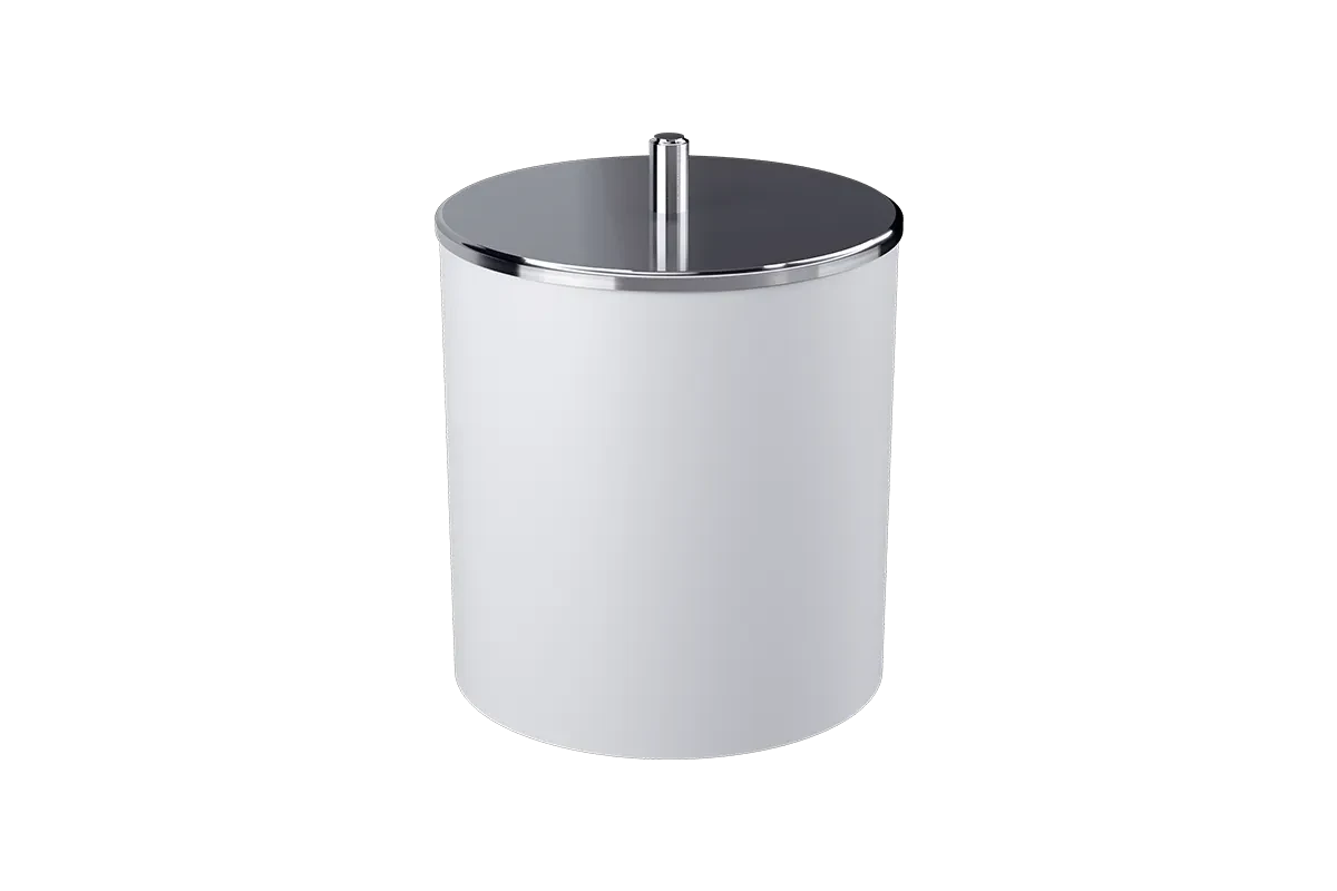 LIXEIRA TAMPA INOX 5,4L COZA -- Cor : Branco , litros : 5,4l 