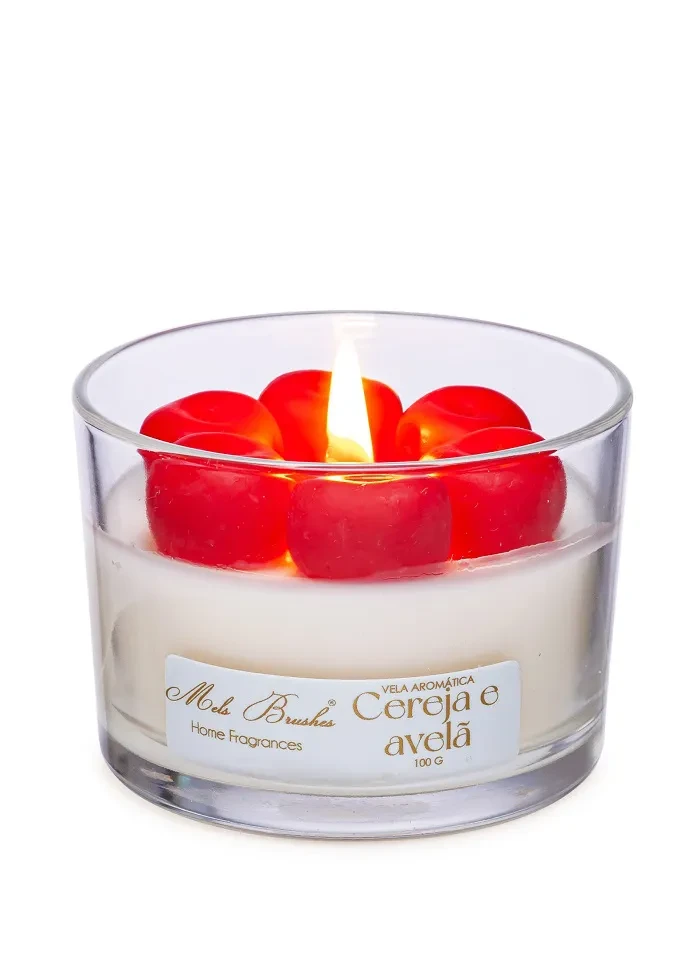 VELA AROMATICA FRUTAS 100G CEREJA E AVELA