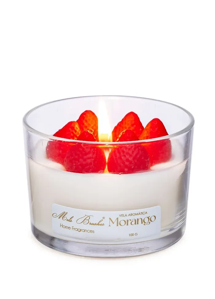 VELA AROMATICA FRUTAS 100G MORANGO
