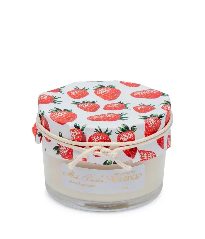 VELA AROMATICA FRUTAS 100G MORANGO