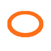 Aro p/cesto 14 e 24 lts -- Cores : Laranja , Marca : Bralimpia 